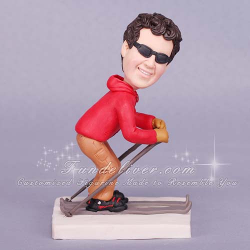 Ski Theme Birthday Cake Toppers for Skiers - Click Image to Close